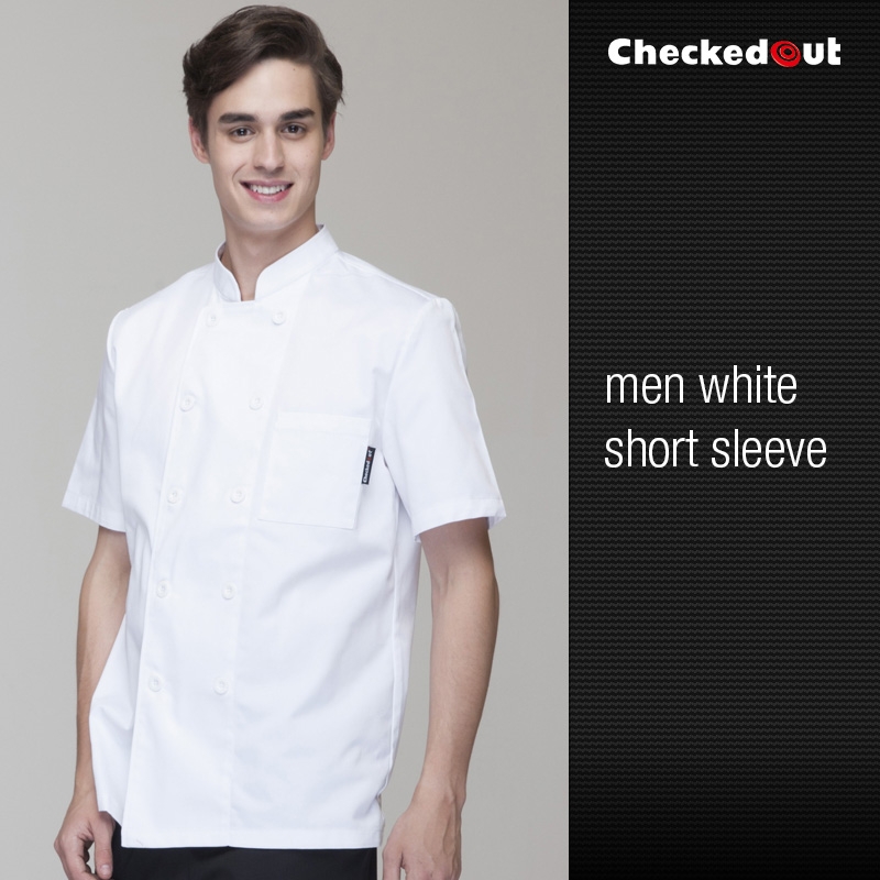 short sleeve white men design 